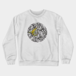 Lizard Tessellation Yellow Crewneck Sweatshirt